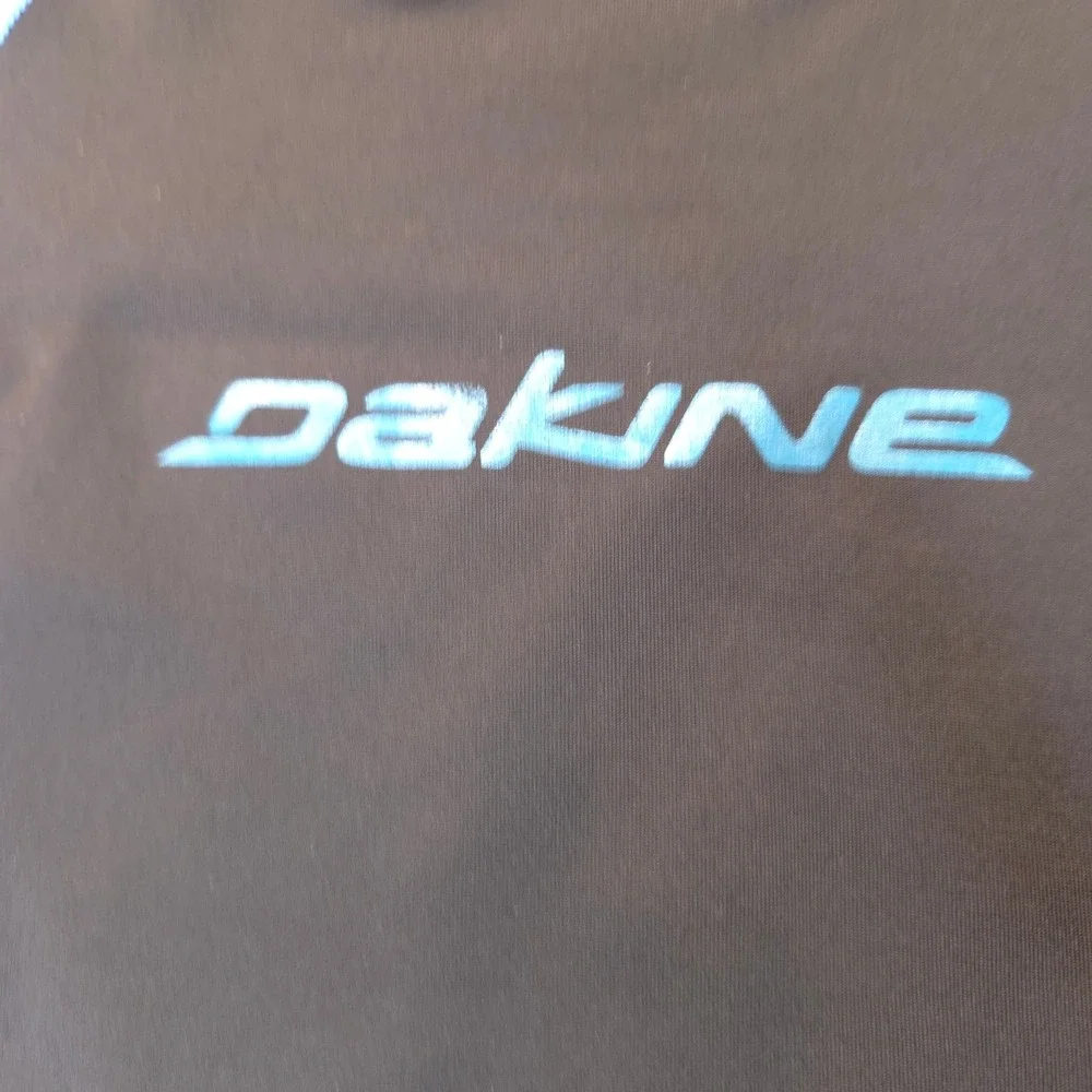 Dakine Rash Guard Youth Medium 8/10 Black Blue Thermal Fleece Long Sleeve Surf
